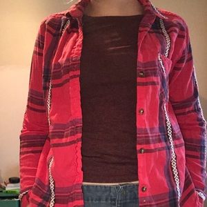 vintage red flannel